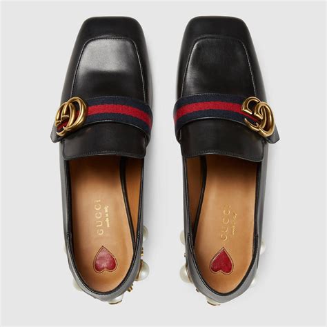 green velvet gucci loafers|Gucci heeled loafer.